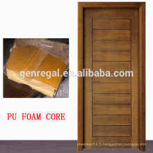 Panneau en HDF intérieur en polyuréthane rempli de porte en bois